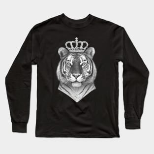 Tiger with crown Long Sleeve T-Shirt